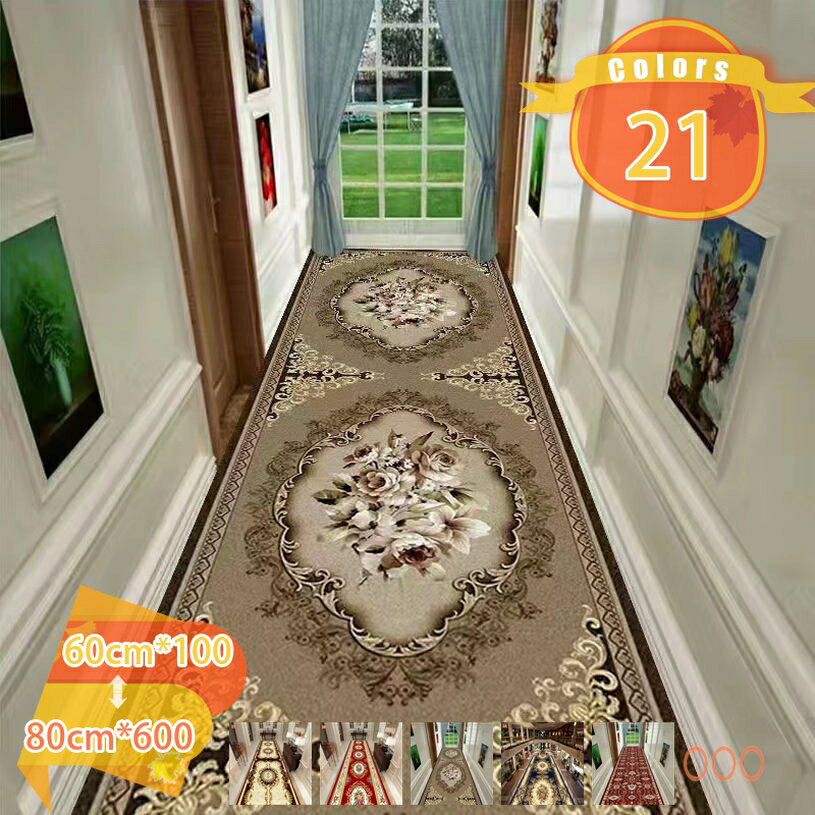 滑り止めマット 廊下 カーペット ロングカーペット 幅80cm 60cm 90cm 大判 ロング 洗える フリーカット 吸着 滑り止め シート 犬 猫 キズ防止 汚れ防止 すべり止め 廊下マット キッチンマット 階段マット ペット 幾何学 fascimo