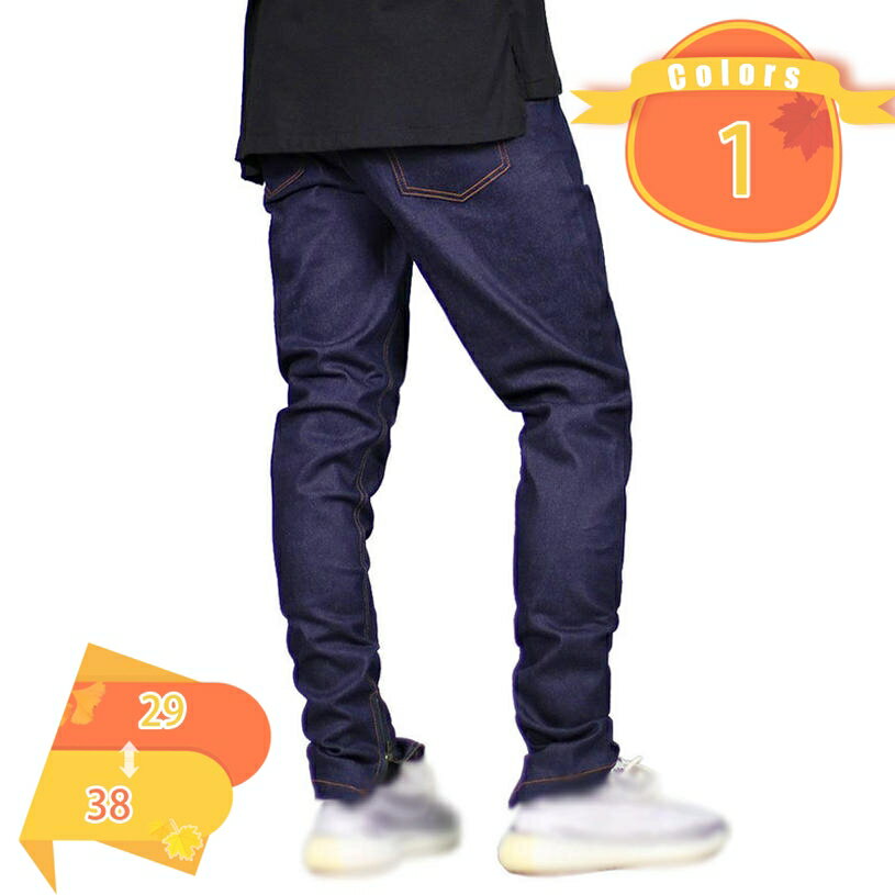 乐天商城 - 500円OFFクーポン デニムパンツ メンズ ストレッチ ズボン デニム パンツ ジーンズ ジーパン スキニー 伸縮 大きいサイズ サルエルパンツ メンズ デニムパンツ カジュアル ストレート fascimo