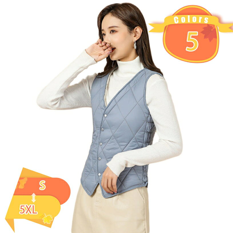 500円OFFクーポン ダウンベスト ダウンコート レディース ダウンジャケット ショート丈 薄手 軽量 ゆったり 大きいサイズ vネック ダウン ストレッチ ふんわり 袖なし ウォーム お洒落 防寒着 撥水 防寒 冬物 カジュアル 冬 イベント アウター OL fascimo