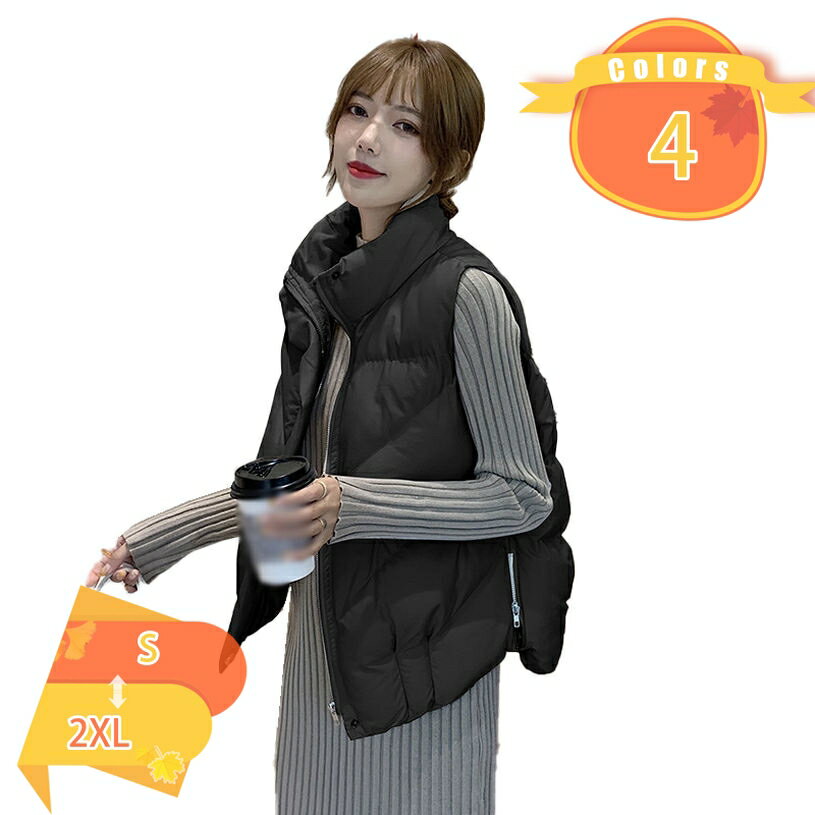 ダウンベストレディースショート丈キ...