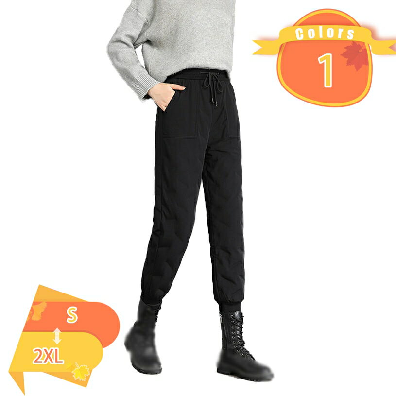 500円OFFクーポン ダウンパンツ レディース 防寒 ズボン パンツ 長ズボン ジョガーパンツ 防風 ロング..