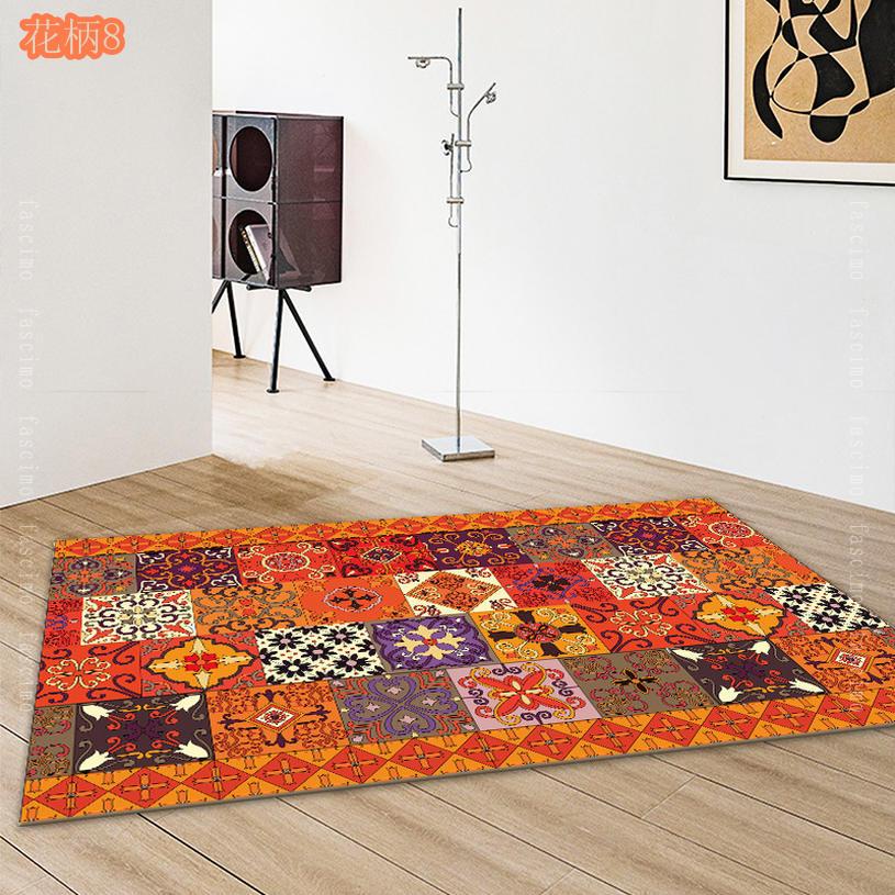 北欧 ラグマットじゅうたん 約 1畳 2畳 3畳 用 ボヘミア風 ヨーロピアン エスニック ラグ アンティークカーペットモロッカン柄 ラグ ペルシャ絨毯 柄 洗える キリム柄 センターラグ 玄関マット 滑り止め付き 花柄 ペルシャ 絨毯風 fascimo