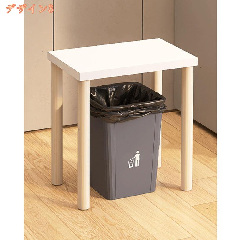 FASCIMOの820円OFFクーポン レンジ台 ゴミ箱 上 収納 ラック 棚 幅40 奥行25 スリム ロータイプ 木製 白 おしゃれ キッチン 作業台 キッチンボード キッチンラック キッチン収納 カウンター ゴミ箱ラック 炊飯器 省スペース かわいい レンジラック 一人暮らし 幅40 奥行30｜アングル3