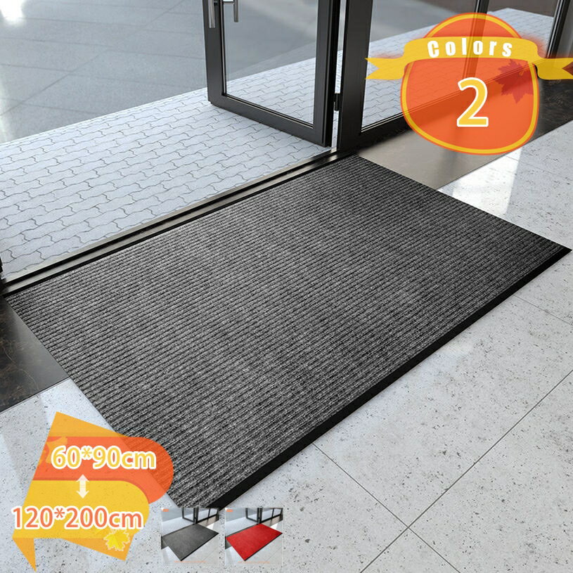 500円OFFクーポン 玄関マット業務用 家庭用 屋外室内 無地 大判 滑り止め防音手触り良いお手入れ洗える速乾 泥落とし 大きめ 北欧 滑り止め付き 泥除け 砂落とし 業務用 吸水マット 室外 屋内 丸洗い ドアマット フロアマット 店舗 飲食店 fascimo