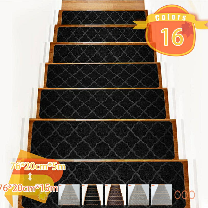吸着階段マット 階段用ステップマット ずれない 吸着マット 防音 滑り止め付き 洗えるカーペット ペット用 階段保護 キズ防止 防音 洗濯機丸洗える ズレにくいマット カット可能 吸着カーペット ペット猫犬用 掃除ラクラク fascimo