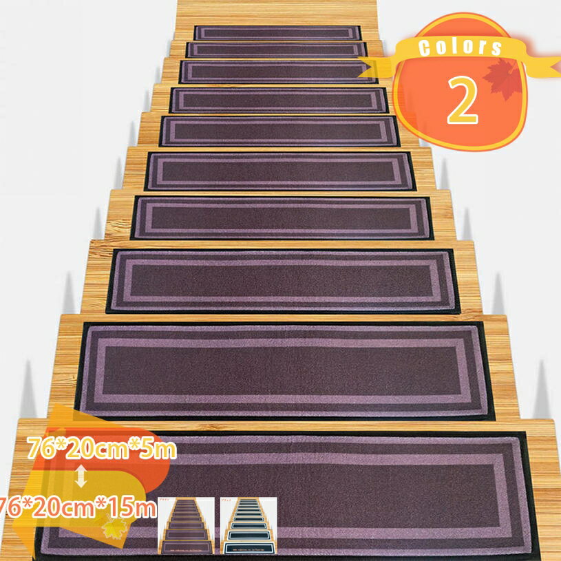 階段マット 5から15枚階段 滑り止め マット 吸着 置くだけ カーペット 吸着 階段 カーペット ズレない 階段用 吸着 マット ペット 安心 安全 インテリア 滑り止め キズ防止 傷防止 マット ペット 犬 猫 滑り止めシート fascimo