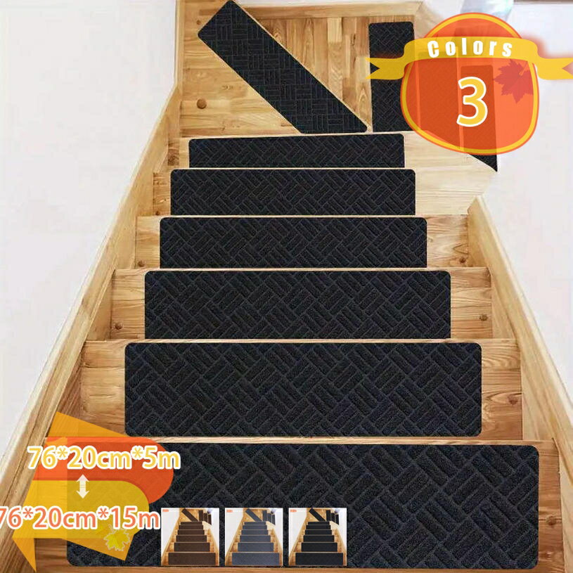 階段 滑り止め 5から15枚入り 階段 滑り止めマット 階段マット ズレない キズ防止 防音 転倒防止 洗える 階段用 四季通用 床保護 子供 高齢者 ペット安全対策 ベージュ 洗える ペット 滑り止めシート 引っ越し 新生活 fascimo