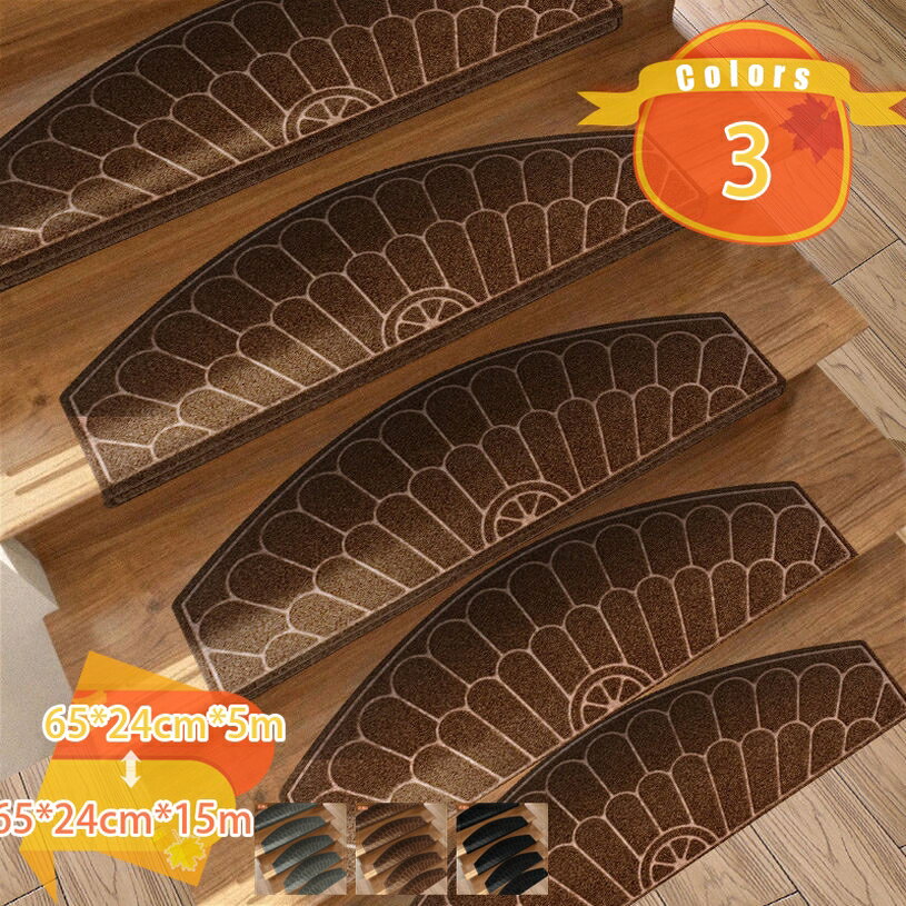 階段 滑り止め 階段マット おしゃれ 防音 ペット 滑り止めマット 階段シート 転落防止 転倒 折り曲げなし 滑らない かわいい 幅広 犬 猫 キズ防止 けが防止 洗える カーペット 大判 爪 すべり止め付階段マット 新生活 fascimo