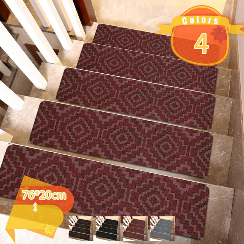 階段用ぴたマット 5枚組 階段 滑り止め 階段 滑り止めマット 足音対策 階段マット すべり止め クッション 音を吸収 キズ 防止 転倒防止 冷え対策 手洗い可 吸着マット カーペット 床材 敷物 ペット 老犬 お年寄り シニア fascimo