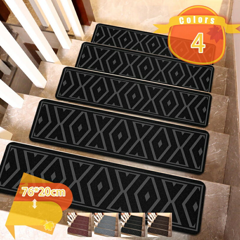 階段マット 5枚 階段 マット 滑り止めマット かいだん まっと 敷く 滑り止め 滑りにくい すべらない おしゃれ 屋内 転倒防止 転倒 防止 防音 吸着 吸着マット ペット お年寄り ご年配 シンプル 北欧 すべり止め 犬 猫 fascimo