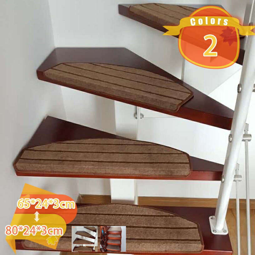 吸着階段マット 階段用ステップマット 滑り止め付き ずれない 階段カーペット 5枚入り 洗濯機丸洗える ペット ワイド 大判 転倒防止 ケガ防止 キズ防止 防音 階段すべり止めマット 西海岸 オシャレ 耐摩耗性 四季通用 fascimo