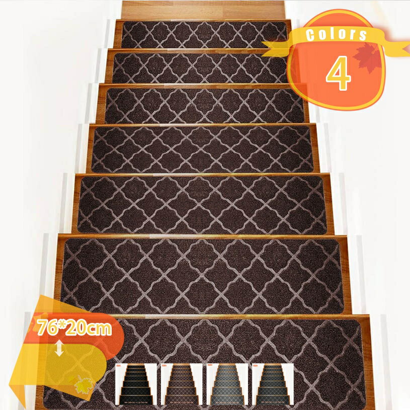 階段 滑り止めマット 15枚セット 吸着 滑り止め 防音 傷防止 簡単設置 洗える 水洗い 転倒防止 冷え対策 ケガ防止 安全 騒音対策 ペット かわいい 階段マット 階段用マット 防音 ペット 犬 猫 お年寄り 屋内 新生活 fascimo