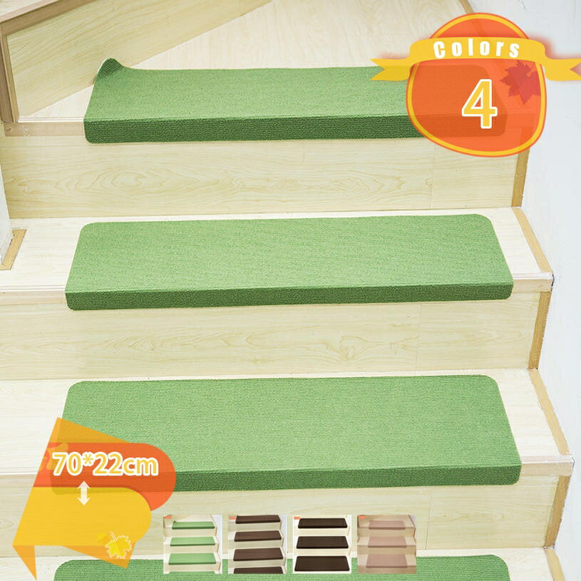 階段 滑り止め 階段マット おしゃれ 防音 ペット 滑り止めマット 階段シート 転落防止 転倒 ふわふわ 滑らない かわいい 幅広 犬 猫 キズ防止 けが防止 洗える カーペット 大判 15枚セット 西海岸 オシャレ 耐摩耗性 fascimo