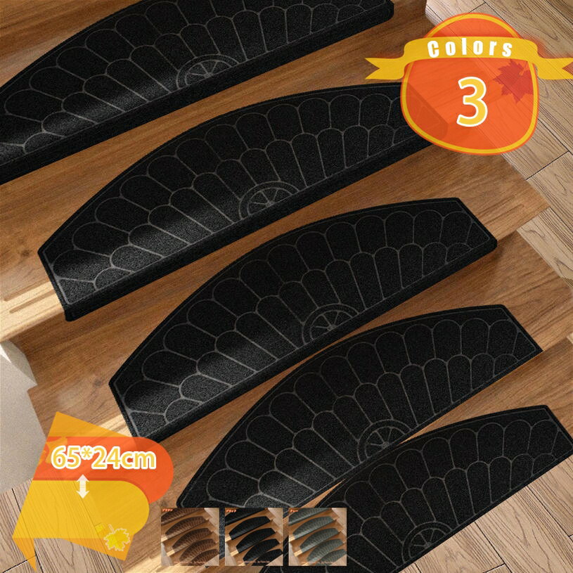 階段マット 階段 滑り止めマット 犬 猫 階段滑り止めマット 滑り止め 防音マット 洗える キズ防止 カーペット 15枚セット おしゃれ 吸着マット 騒音対策 低ホルム 階段 に 貼る 引っ越し オールシーズン fascimo