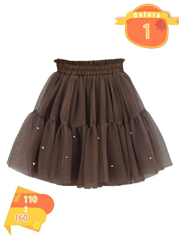 子供 チュール スカート ふんわり 子供 女の子 子供服 ひざ丈 ふわふわ フレアスカート チュチュ スカート プリンセススカート ウエストゴム キッズ スカート カジュアル 誕生日 入園式 発表会 舞台 誕生日 通学 通園 fascimo
