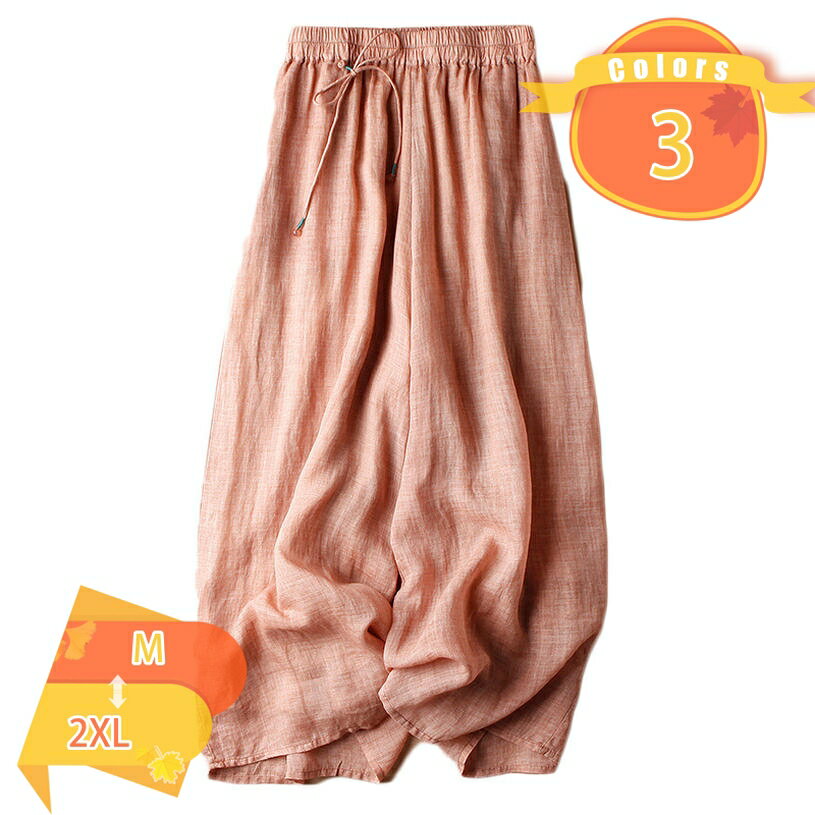 ワイドパンツ レディース スカーチョ ゆったり ガウチョ パンツ リブ プリーツ パンツ ガウチョ 夏 ふんわり 涼しい ウエストゴム 体型カバー 裏地あり 2枚重ね ロング ギャザー レイヤード 薄手 夏春秋 おしゃれ かわいい fascimo