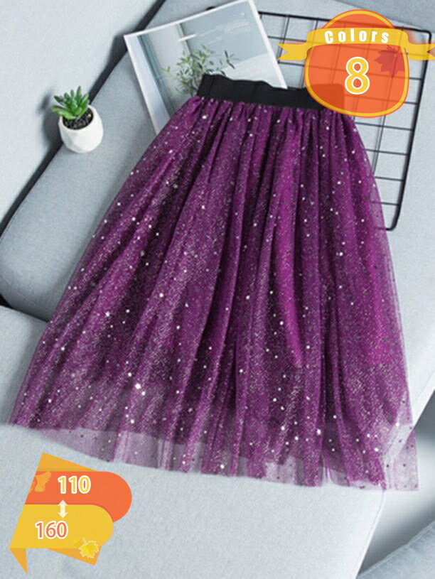 スカート チュールスカート 女児 花柄 チュール ボトムス フレアスカート ミモレ丈 ゆったり 子供服 メッシュ ロングスカート ジュニア 女の子 プリンセス ダンス衣装 コスチューム 春 秋 誕生日 通学 通園 動きやすい 可愛い fascimo