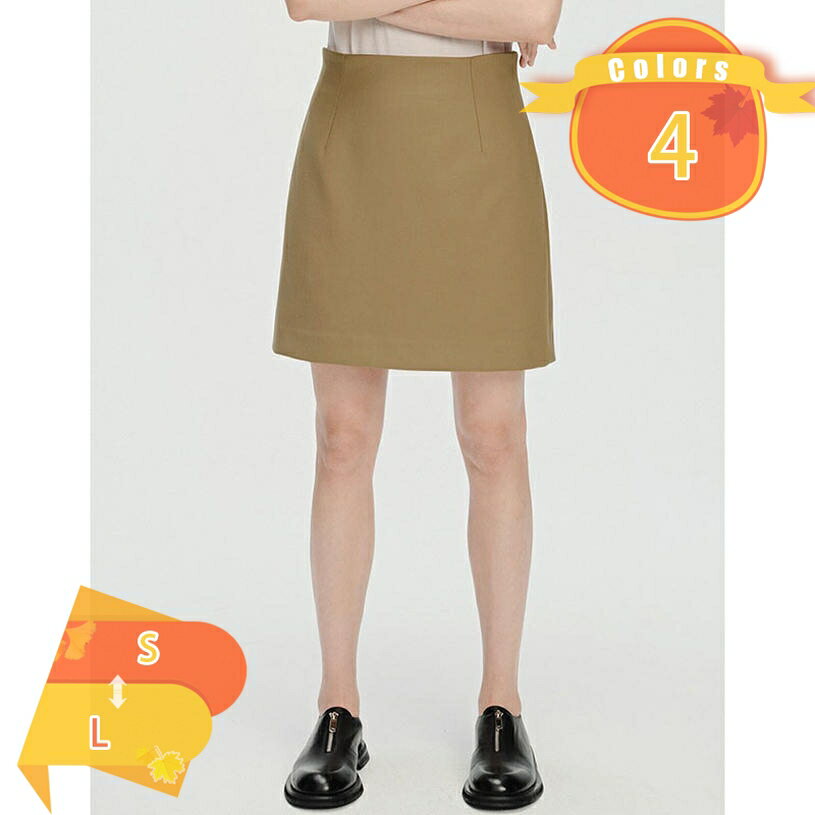 表地：ポリエステルメイン素材：ポリエステルポリエステル素材でしわになりにくいのも嬉しい。ウェストはファスナー仕様なので楽チンな穿き心地です。裏地つきだから透け感も気にせず安心して履けます。滑りの良い裏地で、穿き心地も滑らか。綺麗な 美ライン...