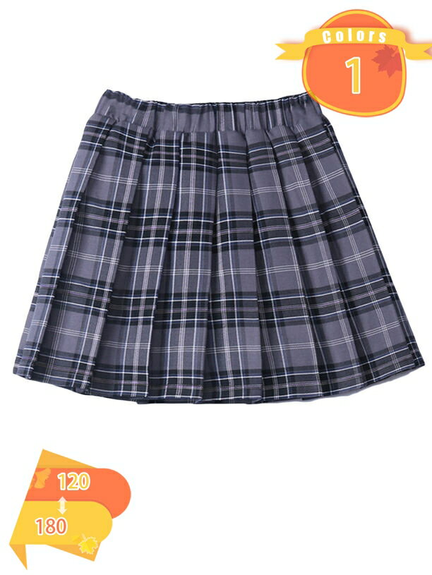 キッズ プリーツスカート 女の子 フレアスカート 子供 JK チェックスカート ゴムウエスト スカート フレアミニスカート Aラインスカート 制服 女児 夏 秋 春 フレア 着痩せ 高校生 通学 大人 卒園式 チェック柄 fascimo