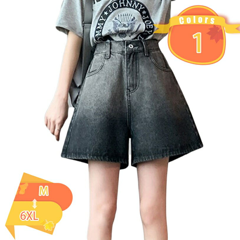 デニム ショート パンツ レディース ジーンズ パンツ ゆったり 短パン 蕾ライン ゆったり ハイウエスト シンプル ファッション ウエストゴム 短パン ショーパン 着痩 可愛い ボトムス 大きいサイズ カジュアル 通勤 fascimo