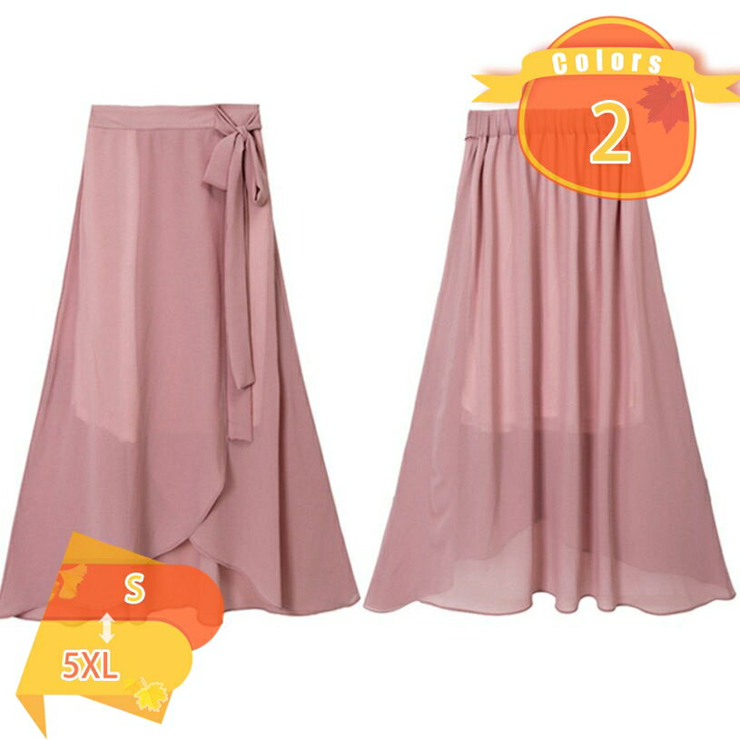 1000円OFFクーポン スカート レディース ロング 無地 スカート シフォン マキシ丈 おしゃれ ボトムス 体型カバー 大人 可愛い エレガント ウエストゴム 通勤 普段着 お呼ばれ 披露宴 同窓会 パーティー デート fascimo