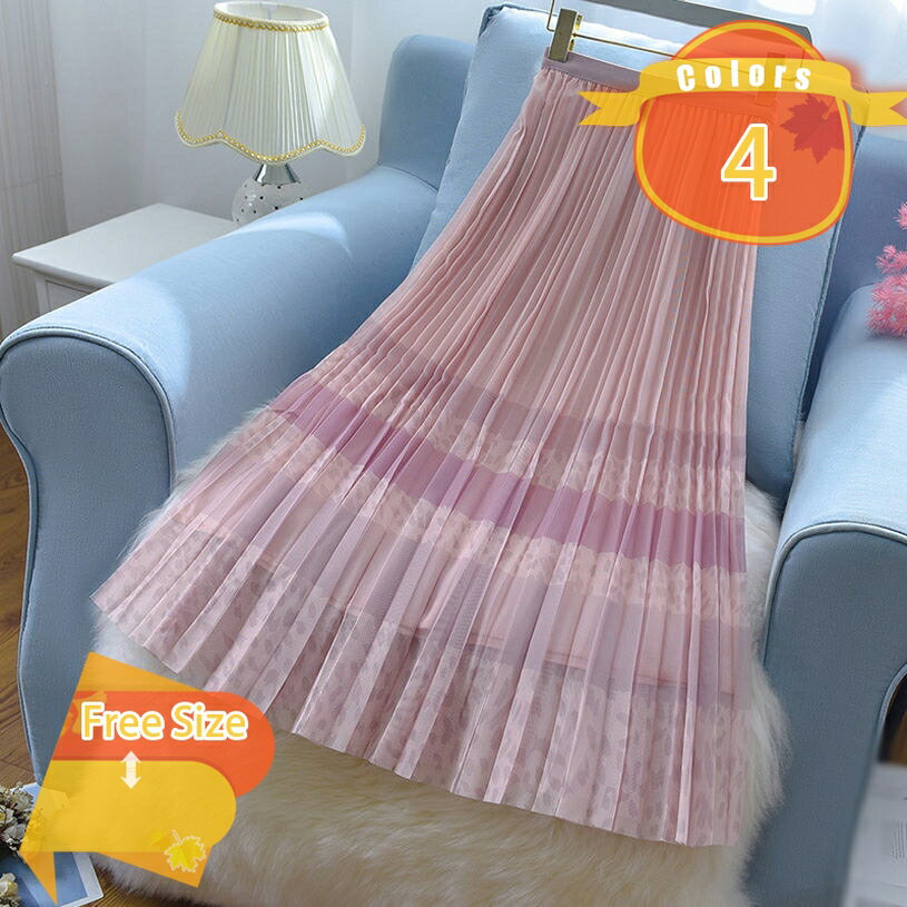 1000円OFFクーポン チュールスカート レディース ロング 春 秋 冬 夏 ロングスカート チュール レース 無地 上品 ロマンチック ミモレ丈 aライン ハイウエスト 柔らかい裏地付き 通勤 通学 結婚式 舞踏会 女子会 マキシ丈スカート fascimo