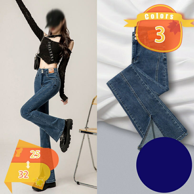 ジーパン ジーンズ スリット ロング パンツ ズボン デニム アシンメトリー かっこいい 個性的 ボトムス 春 夏 レディース デニム フレアパンツ カッコイイ 大きいサイズ 可愛い キュート 美脚 脚長 オシャレ デート お出かけ fascimo