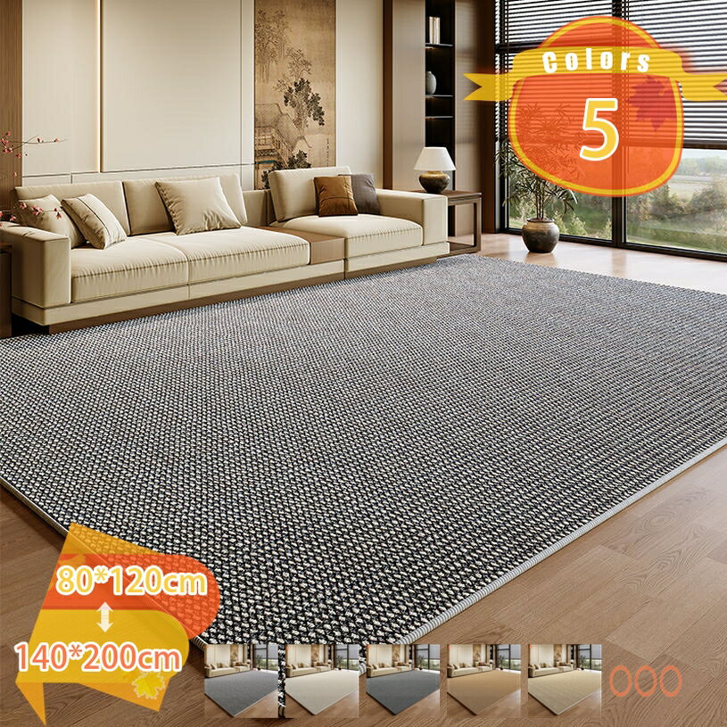 楽天FASCIMOペットマット 模造サイザル麻 リビング向け 滑りにくい ジュートカーペット モダン柄 お手入れ簡単 大型犬対応 消臭機能 厚手 麻素材 クッション性 床暖房対応 抗菌 四季通用 折り畳み式 爪とぎ防止 家庭用 丈夫 fascimo