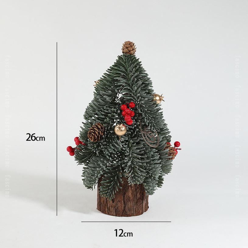 ミニクリスマスツリー おしゃれ オーナメント かわいい 北欧 雰囲気作り 小さめ 卓上 室内用 祝日 飾り 誕生日 結婚式 置物 ギフト クリスマス雰囲気作り 記念日 パーティ プレゼント インテリア デコレーション テーブル装飾 fascimo 3