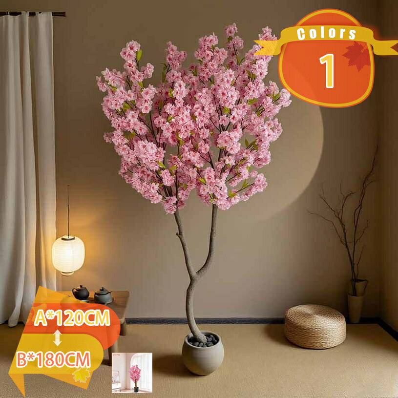 2000円OFFクーポン 人工観葉植物フェイクグリーン 桜 ピンク桜 造花 観葉樹 永遠の命 水やり不要 害虫駆除不要 シンプル 抗菌 観覧植物 室内 ホーム 新築祝いの装飾 大型 ホテル インテリア リアル おしゃれ お祝い 樹 木 玄関 リビング オフィス fascimo