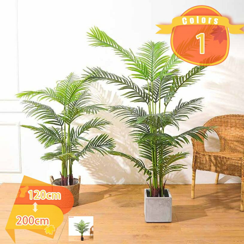 1000円OFFクーポン アレカヤシ パーム 人工木 鉢植え 願いの木 屋内 庭 オフィス パーティー ウェディング ホテル用 人工観葉植物 フェイクグリーン 観葉樹 造花 枯れない 水やり不要 簡単世話いらず おしゃれ インテリア ホーム デコレーション 室内 装飾 fascimo