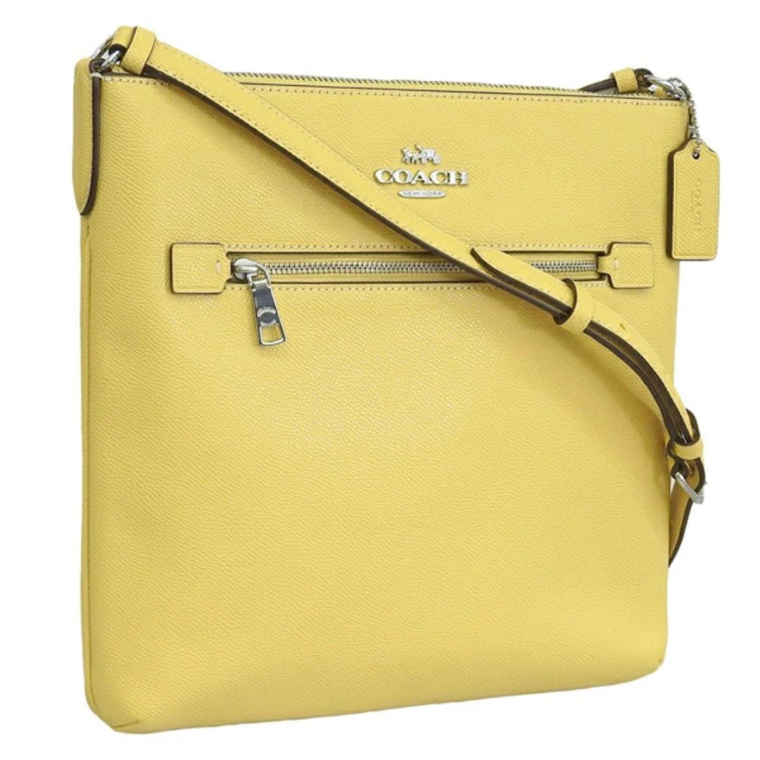 乐天商城 - コーチ バッグ レディース ショルダーバッグ アウトレット品 レザー イエロー LTH ROWAN FILE BAG C1556SVS9V COACH