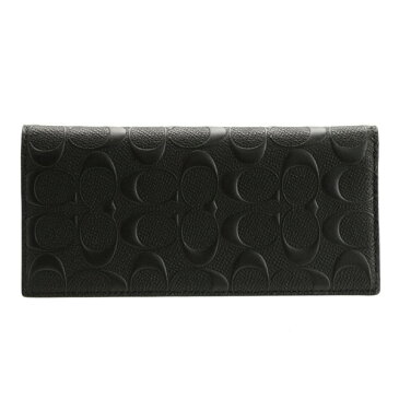 コーチ COACH 二つ折り長財布 シグネチャー メンズ アウトレット 91636qbbk | ウォレット サイフ さいふ 財布 カード 収納 多い 小銭入れ かっこいい ブランド オシャレ おしゃれ ビジネス 本革
