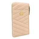 トリーバーチ 長財布 レディース トリーバーチ TORY BURCH KIRA CHEVRON PHONE WALLET 長財布 財布 レザー デヴォンサンド ベージュ系 レディース 75602-288 ハロウィン特別クーポン配布中