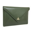 数量限定セール ヴィヴィアン・ウエストウッド VIVIENNE WESTWOOD VICTORIA ENVELOP クラッチバッグ バッグ レザー グリーン レディース 5204000840565m403 30日間返品保証 代引手数料無料 母の日ギフト 土日祝も毎日発送します