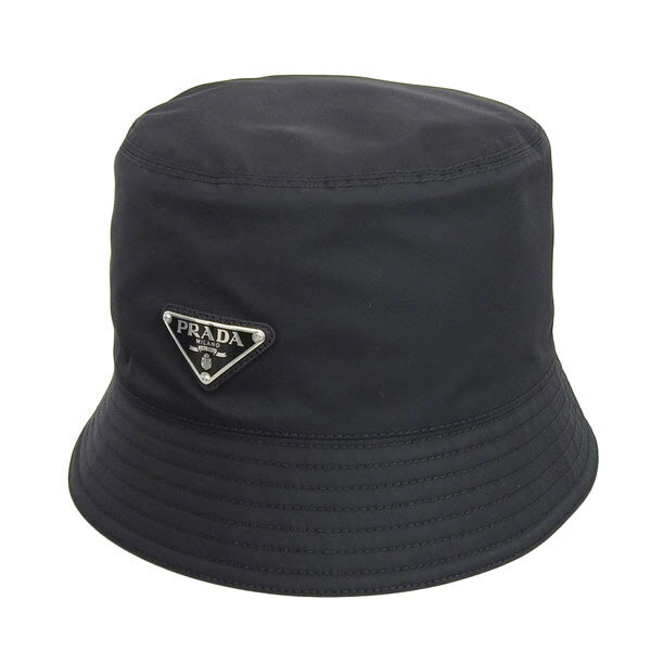 プラダ/PRADA キャップ バケットハット 帽子 ナイロン ブラック L メンズ レディース 1hc137tessuto-nero 土日祝も毎日発送します