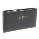 ケイトスペード KATE SPADE SMALL SLIM BIFOLD WALLET 二つ折り財布 レザー ブラック レディース wlr00395-001 アウトレット 30日間返品保証 代引手数料無料 母の日ギフト