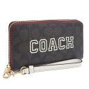 コーチ コーチ 財布 レディース 長財布 アウトレット ブラウンマルチ ロング ジップ アラウンド ウォレット CB856IMUOC COACH