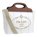 プラダ バッグ レディース ハンドバッグ 2WAYバッグ ショルダーバッグ アウトレット ホワイト 1BG350 CANAPA LEGNO BIANCO PRADA 土日祝も毎日発送します