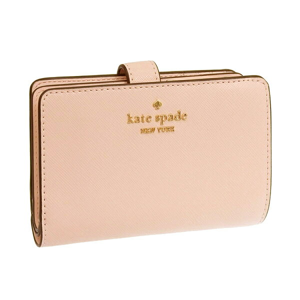 ケイトスペード 財布 レディース 二つ折り財布 アウトレット レザー ピンク medium compact bifold wallet KC580-650 KATE SPADE 土日祝も毎日発送します