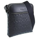 コーチ バッグ メンズ ショルダーバッグ アウトレット レザー ブラック HSTN FLT BG SIG LTH 4009QBBK COACH 土日祝も毎日発送...