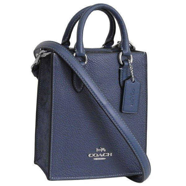 ハンドバッグ コーチ バッグ レディース ショルダーバッグ 2WAY ハンドバッグ アウトレット レザー ブルー SD MX MIN TOTE CM249SVDE COACH 土日祝も毎日発送します