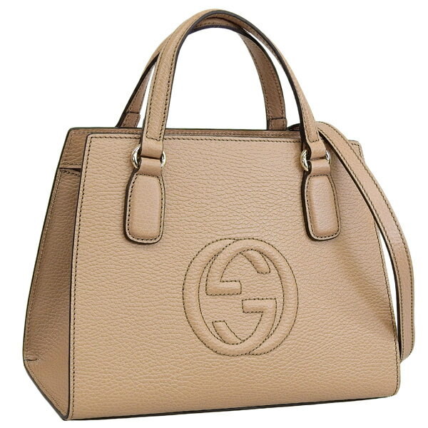 グッチ ハンドバッグ グッチ バッグ レディース ショルダーバッグ アウトレット レザー ベージュ O HANDBAG SOHO 607722CAO0G2754 GUCCI 土日祝も毎日発送します