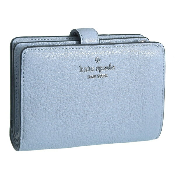 ケイトスペード 財布 レディース 二つ折り財布 アウトレット レザー ブルー LEILA MD COMPBIFOLD WLR00394-419 KATE SPADE 土日祝も毎日発送します