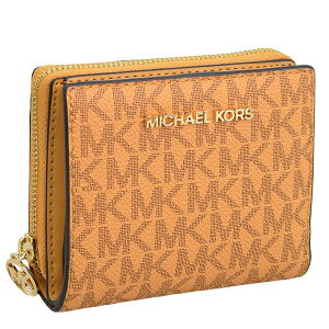 マイケルコース 財布 レディース 二つ折り財布 アウトレット オレンジマルチ JET SET TRAVEL MD BF ZA CHARM WALLET D35H3GTVF6B-CIDER MICHAEL KORS