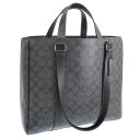 コーチ バッグ メンズ 2WAY トートバッグ アウトレット チャコール×ブラック CR385QBMI5-ZZ COACH A4対応