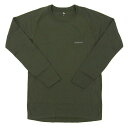 モンベル 衣類 メンズ アンダーウエア M ポリエステル ダークグリーン ZEO-LINE Middle Weght Round Neck RM1107704DGN mont-bell(4)