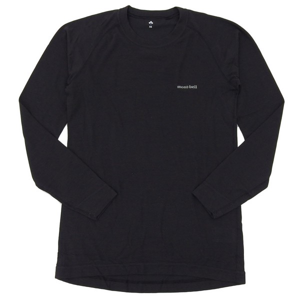 モンベル 衣類 メンズ インナー Sサイズ ブラック ジオラインL.W. ラウンドネックシャツ メンズ RS1107732BK mont-bell