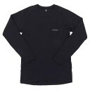 モンベル 衣類 メンズ インナー XLサイズ ブラック ジオラインEXP. ラウンドネックシャツ Men's RXL1107712BK Montbell