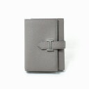 エルメス HERMES 二つ折り財布 ベアン コンパクト ウォレット エトゥープ×シルバー Bearn Compact wallet H039790CK18